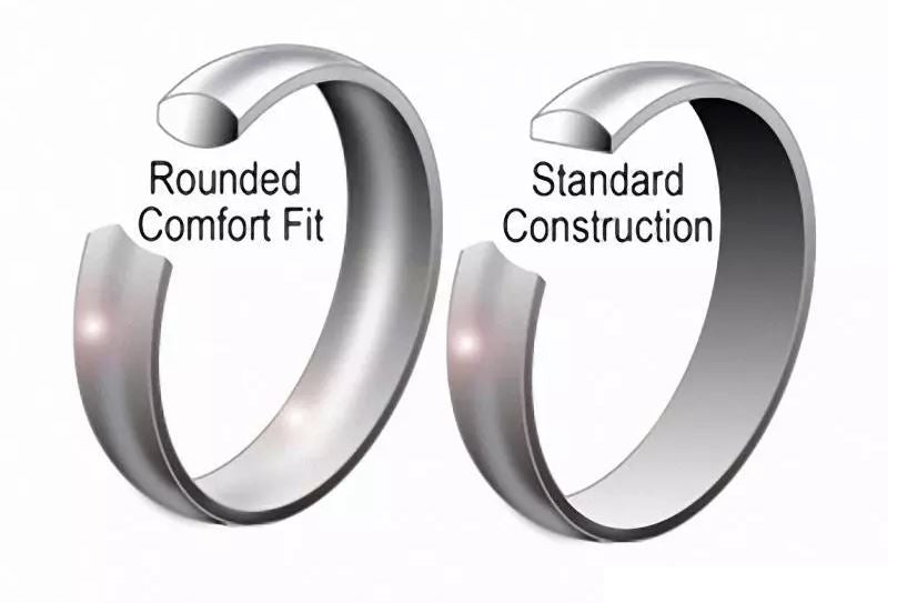 PChique™ Men's Tungsten Carbide 18K Gold Plated Ring (2-8mm Thick) men's ring PChique™ 