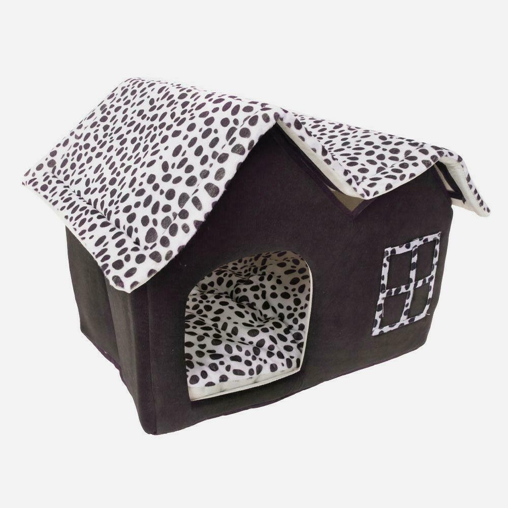 Soft Dog Bed for Small Pet Bed Cute Doghouse Dot Printed Pet Mat Cat Bed  Pet Cathouse Dog Bed Pet Supplies for Small Dogs&cat