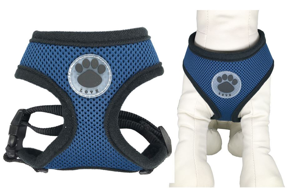 PETLAVISH™ Cute Paw Small Dog Harness: Soft, Breathable, Adjustable Vest XS-L Dog Harness PETLAVISH™ 