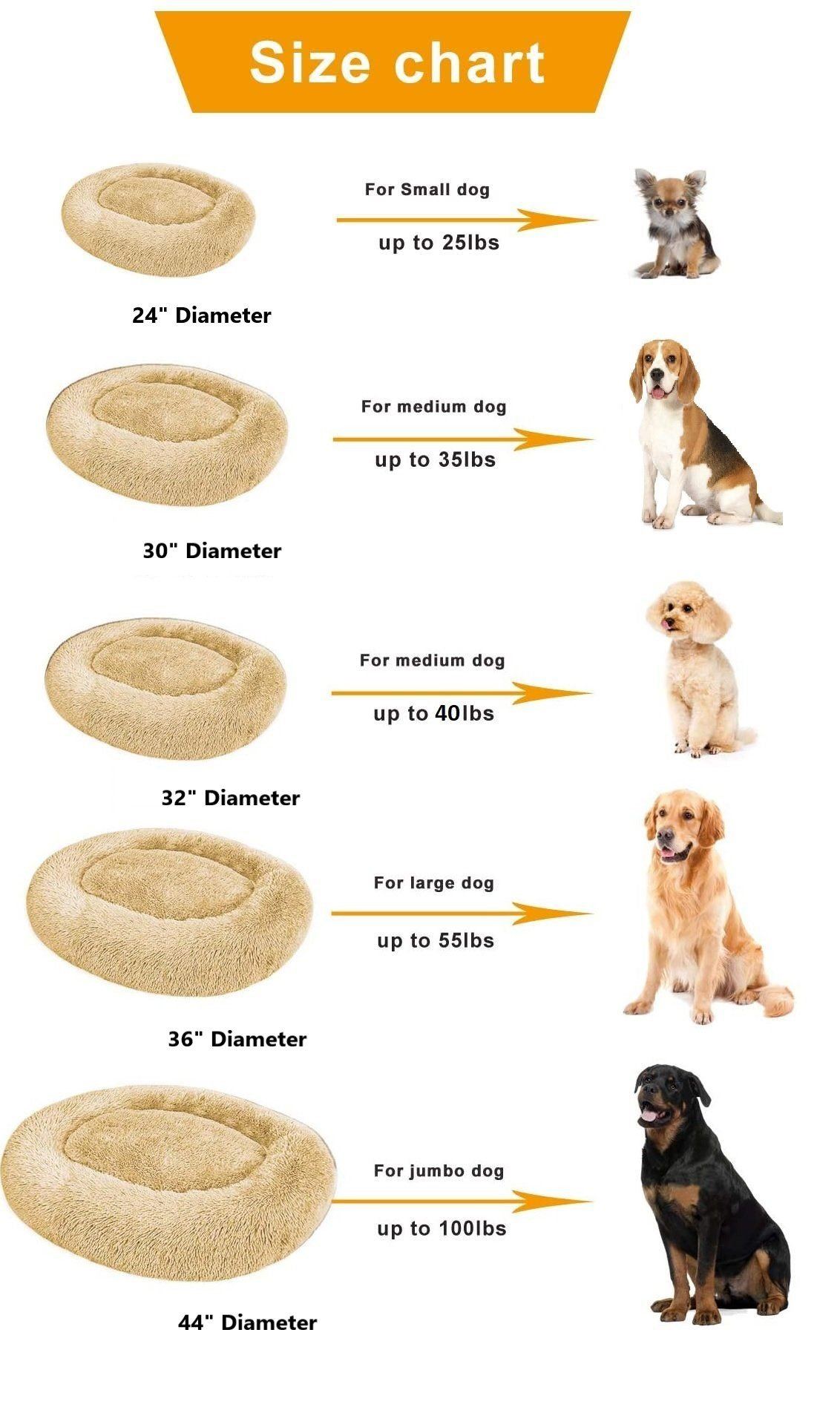 PETLAVISH ELITE™ Fluffy Calming Donut Dog/Cat Bed S-XXL: Cozy Plush Sleeping Kennel Pet Bed PETLAVISH™ 