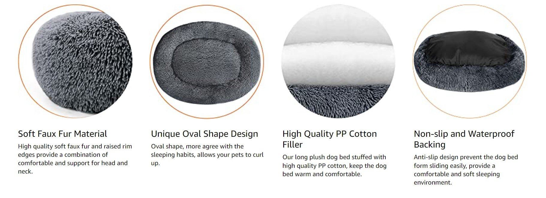 PETLAVISH ELITE™ Fluffy Calming Donut Dog/Cat Bed S-XXL: Cozy Plush Sleeping Kennel Pet Bed PETLAVISH™ 