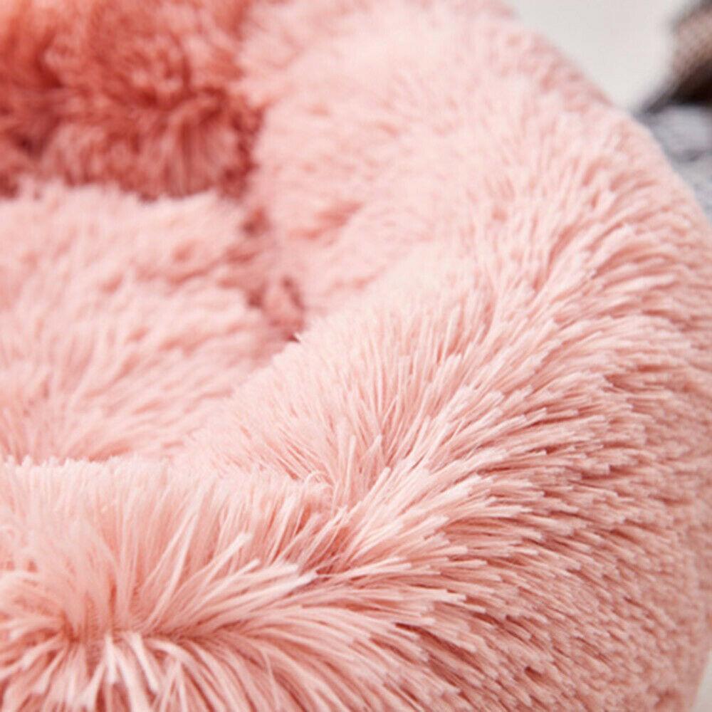 PETLAVISH™ Fluffy Calming Donut Dog/Cat Bed S-XL: Cozy Plush Sleeping Kennel Pet Bed PETLAVISH™ Fashion 