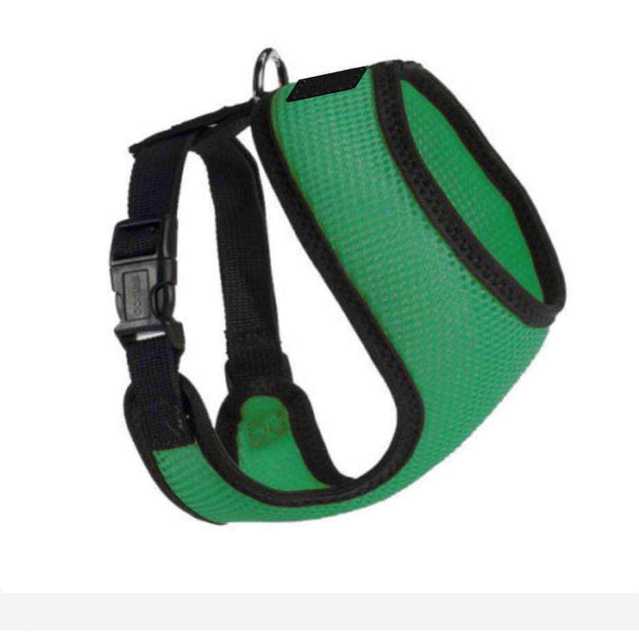 PETLAVISH™ Personalized Embroidery Small Dog Harness: Custom Font, Soft, Breathable No-Choke Vest Dog Harness PETLAVISH™ Teal Size 1 