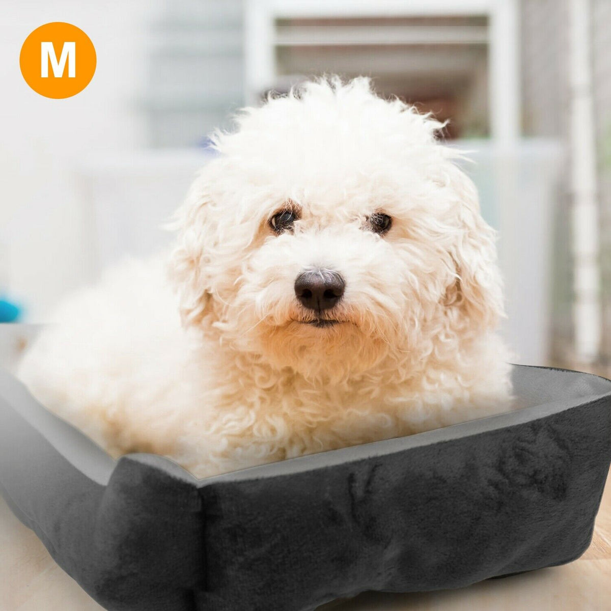 PETLAVISH™ Plush Dog/Cat Non-Slip Bed: S-XXL Cozy Fleece Cushion Mat Kennel w/ BONE Toy Pet Bed PETLAVISH™ Fashion 