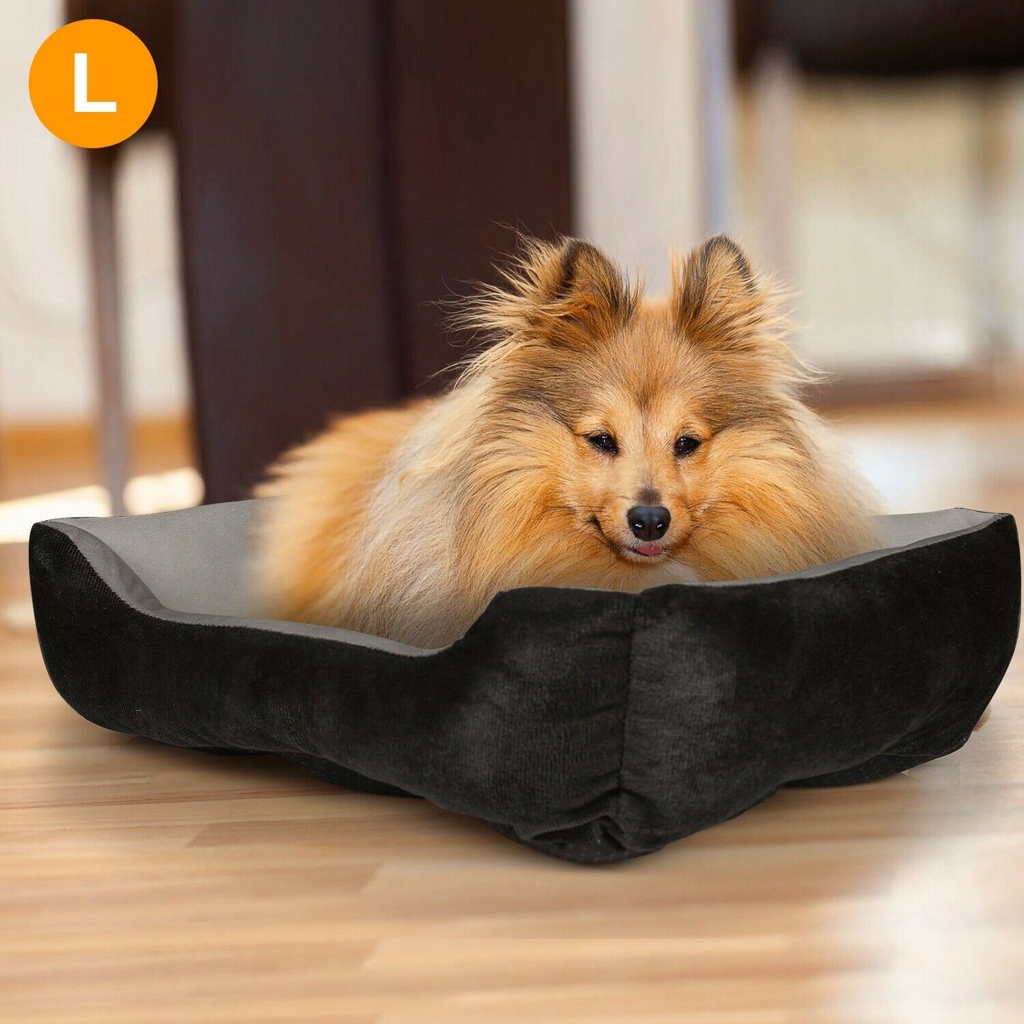 PETLAVISH™ Plush Dog/Cat Non-Slip Bed: S-XXL Cozy Fleece Cushion Mat Kennel w/ BONE Toy Pet Bed PETLAVISH™ Fashion 