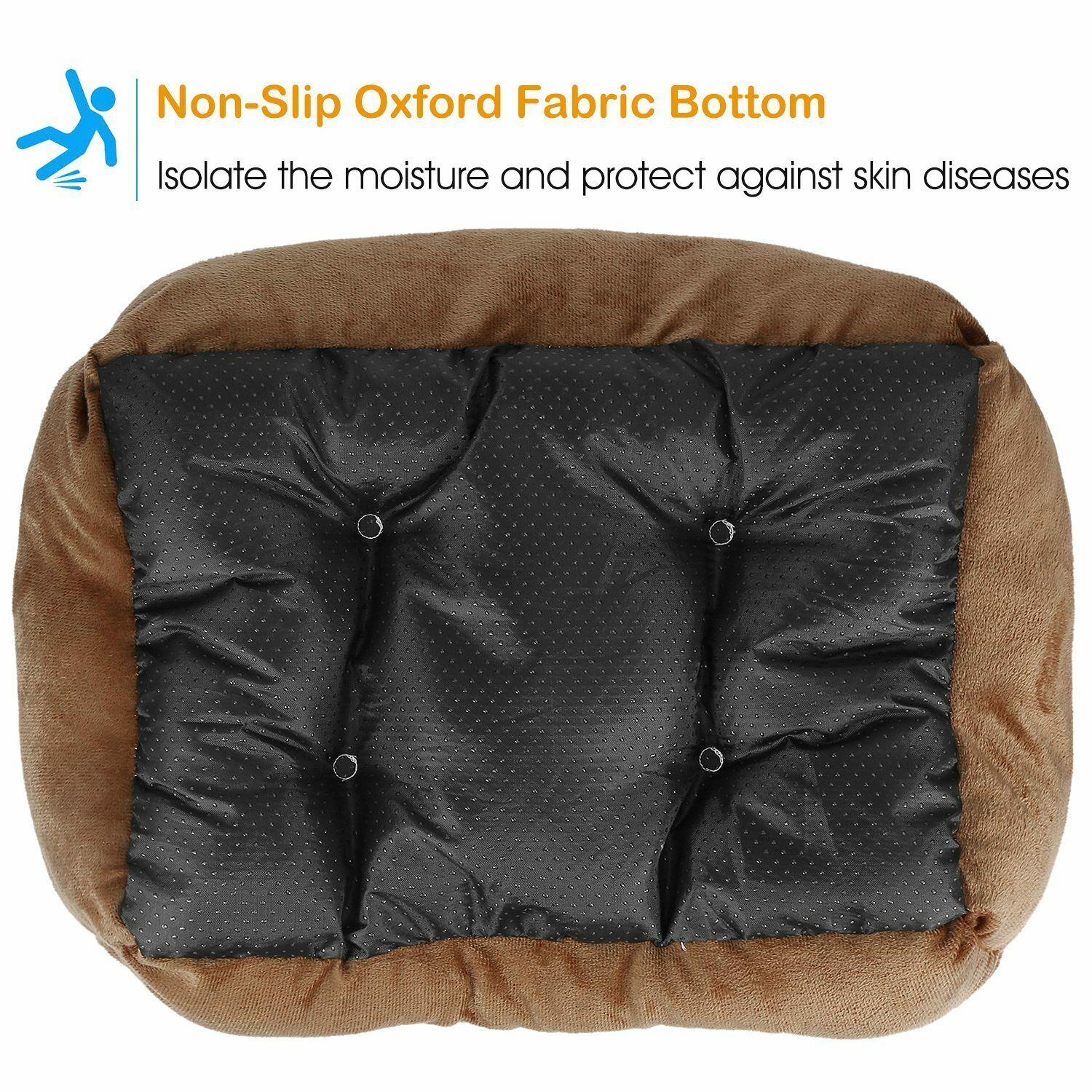 PETLAVISH™ Plush Dog/Cat Non-Slip Bed: S-XXL Cozy Fleece Cushion Mat Kennel w/ BONE Toy Pet Bed PETLAVISH™ Fashion 