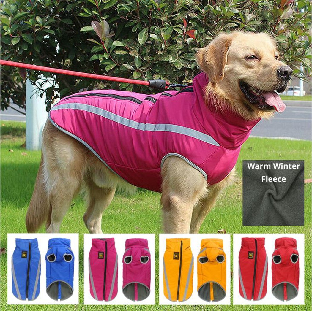 PETLAVISH Pro™ Warm Large Dog Vest Jacket: Waterproof Light-Reflecting Fleece XL-6XL Dog Vest Jacket PETLAVISH™ Fashion 