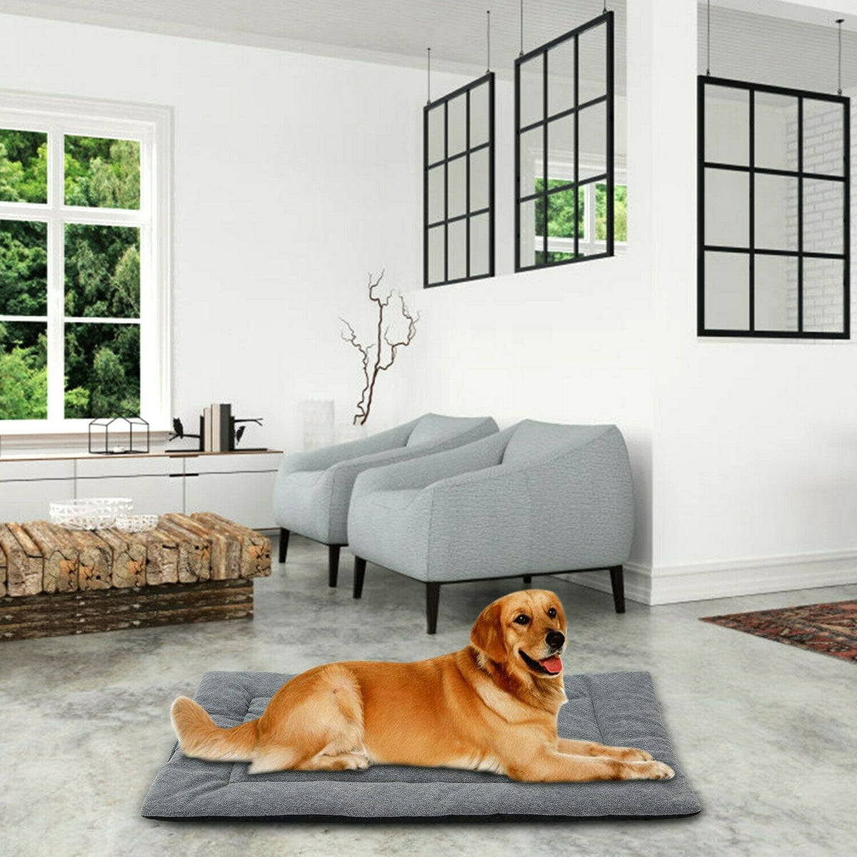 PETLAVISH™ Reversible Calming Mat Dog/Cat Bed - Breathable Cool + Warm Polar Fleece Pet Bed PETLAVISH™ Fashion 