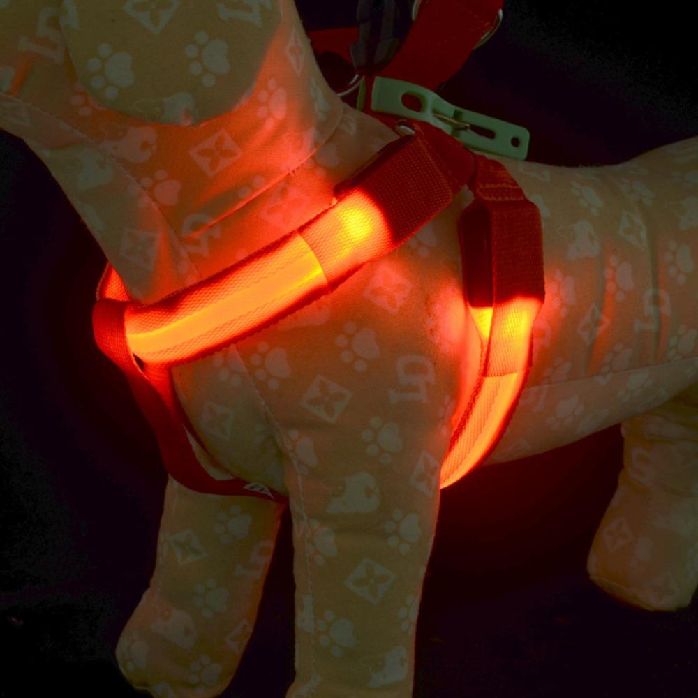 PETLAVISH™ Small Dog LED Glow USB Dog Harness: Adjustable, Safe Control Vest S-XL Dog Harness PETLAVISH™ 