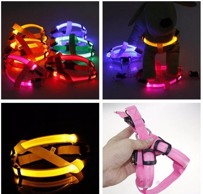 PETLAVISH™ Small Dog LED Glow USB Dog Harness: Adjustable, Safe Control Vest S-XL Dog Harness PETLAVISH™ 