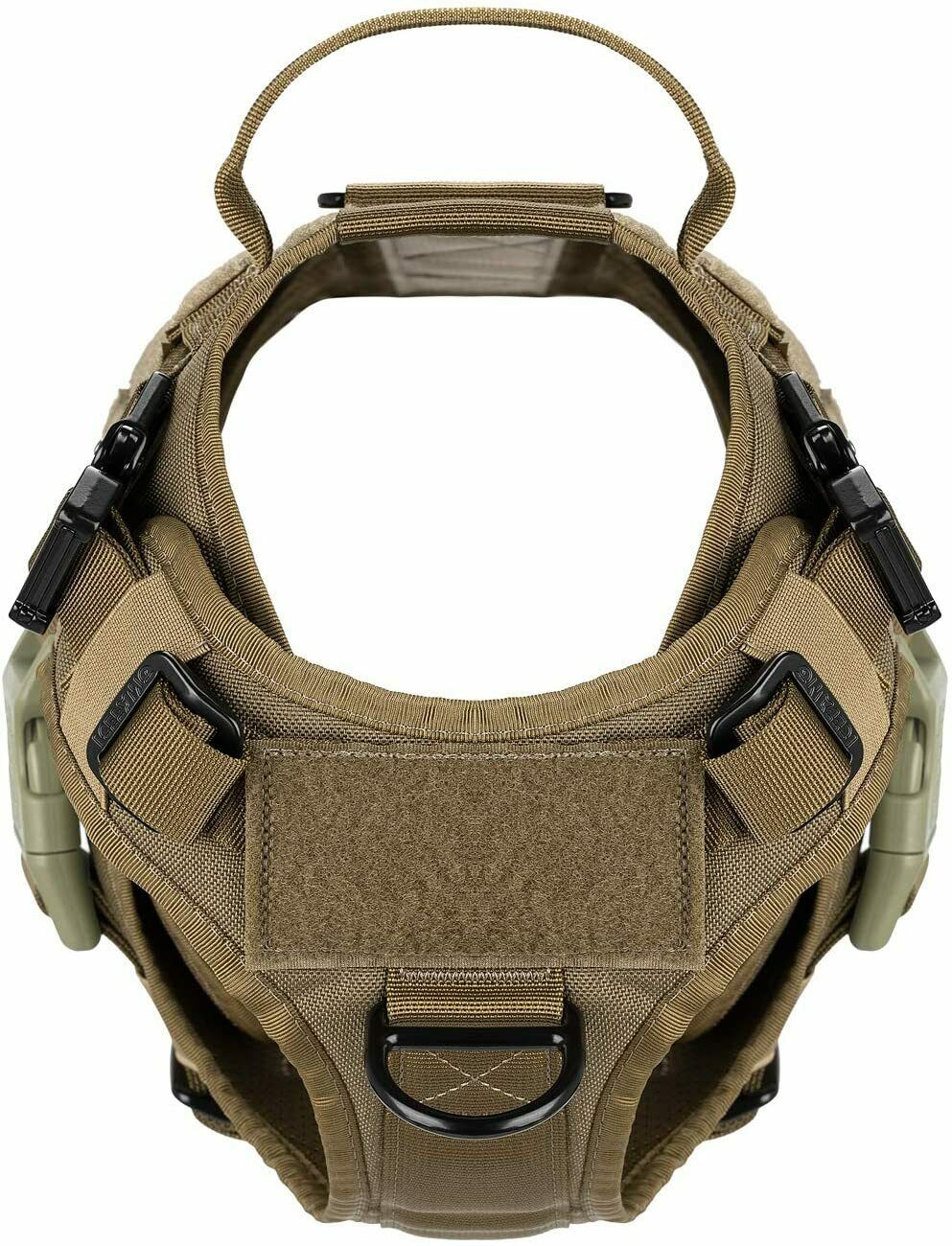PETLAVISH™ Tactical Large Dog Harness w/ Handle: NO-PULL, Adjustable, Breathable Military Law Control Vest Dog Harness PETLAVISH™ 
