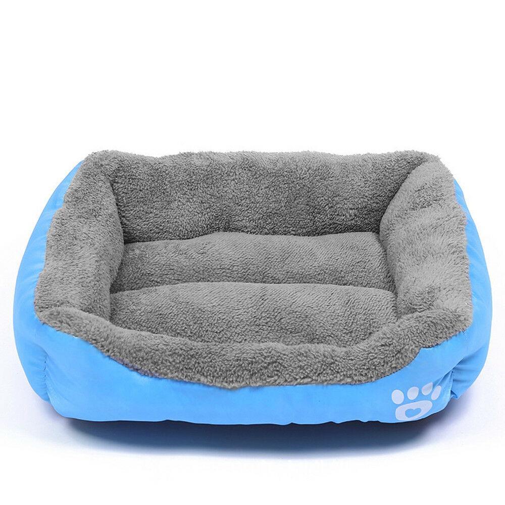 PETLAVISH™ UltraComfy Dog/Cat Breathable Bed: S-XXXL Cozy Fleece Cushion Paw Mat Kennel Pet Bed PETLAVISH™ Fashion Blue S: 17.7*13.8 inch 