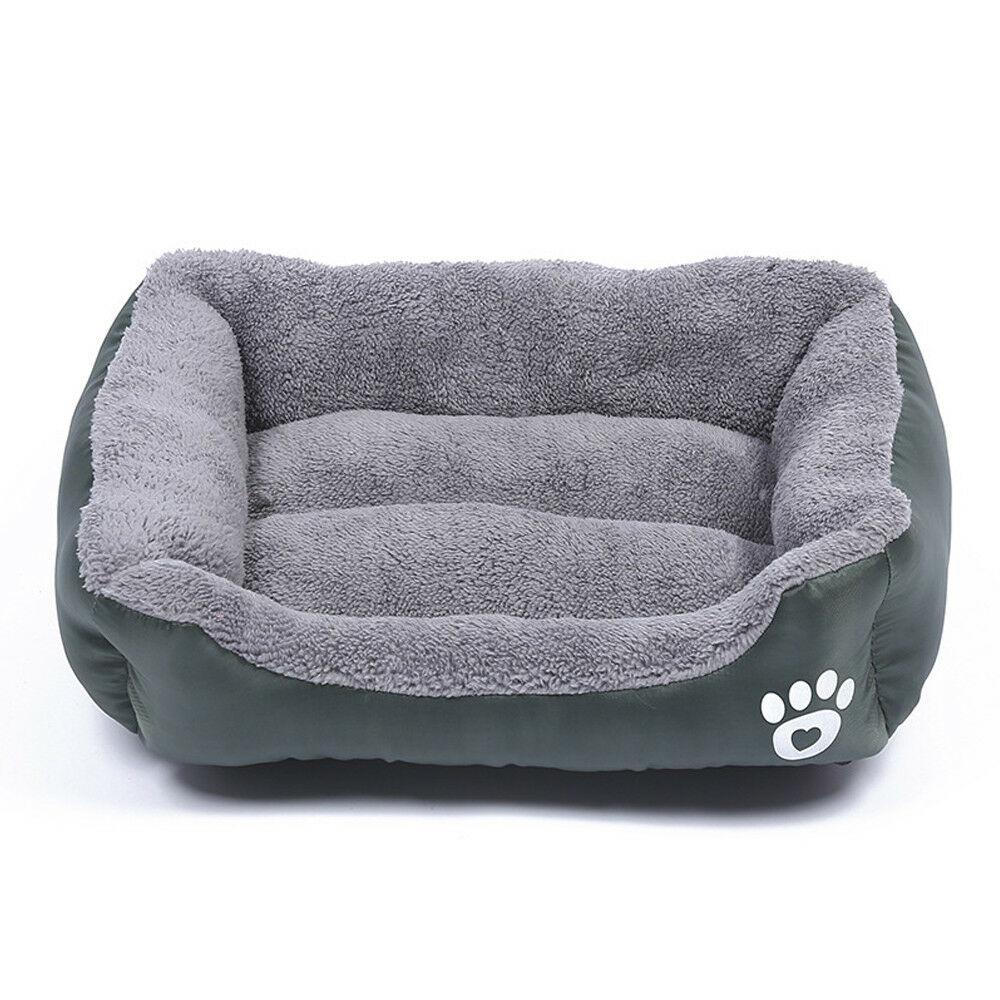 PETLAVISH™ UltraComfy Dog/Cat Breathable Bed: S-XXXL Cozy Fleece Cushion Paw Mat Kennel Pet Bed PETLAVISH™ Fashion Dark Green S: 17.7*13.8 inch 