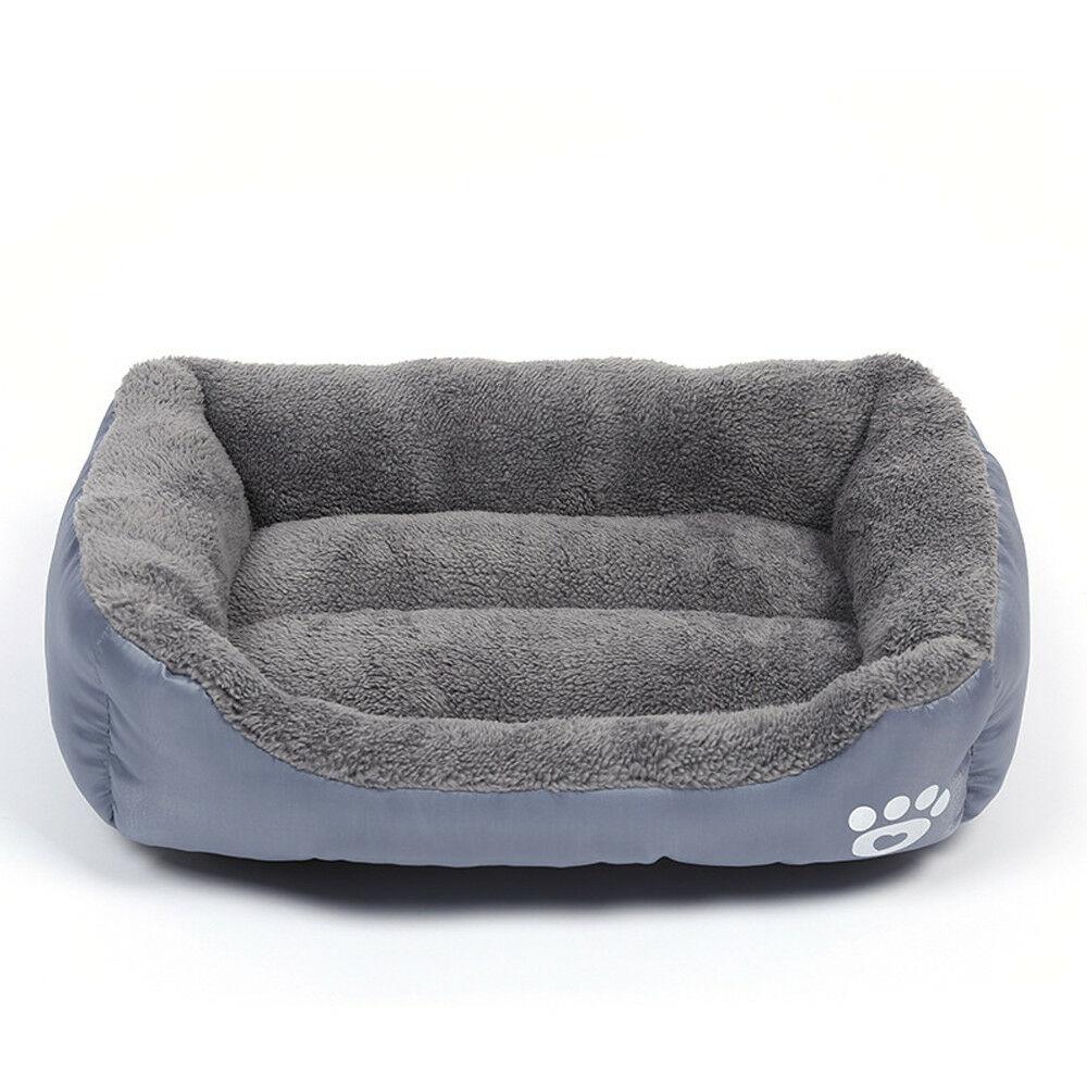 PETLAVISH™ UltraComfy Dog/Cat Breathable Bed: S-XXXL Cozy Fleece Cushion Paw Mat Kennel Pet Bed PETLAVISH™ Fashion Grey S: 17.7*13.8 inch 
