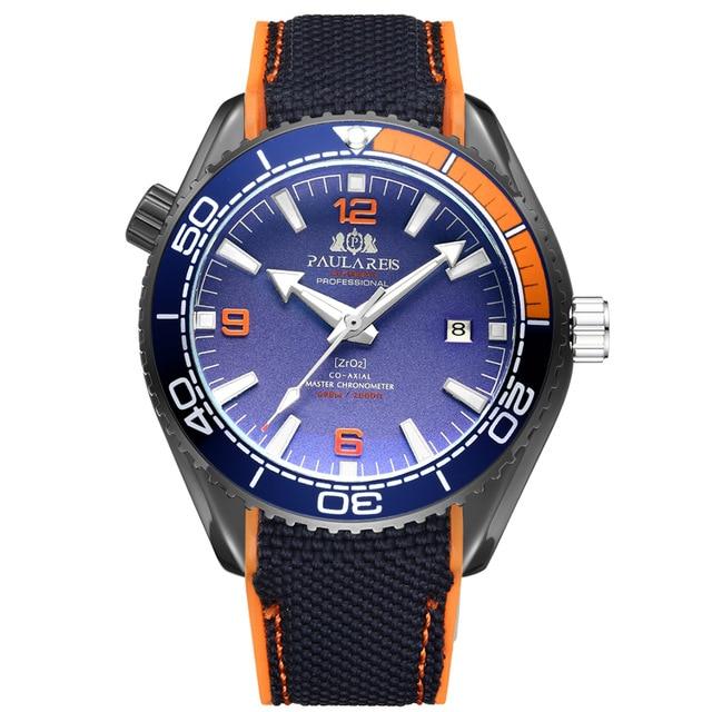 PLR™ Men's Classic Sport Watch Casual Watches PMax™ Black Orange Blue 