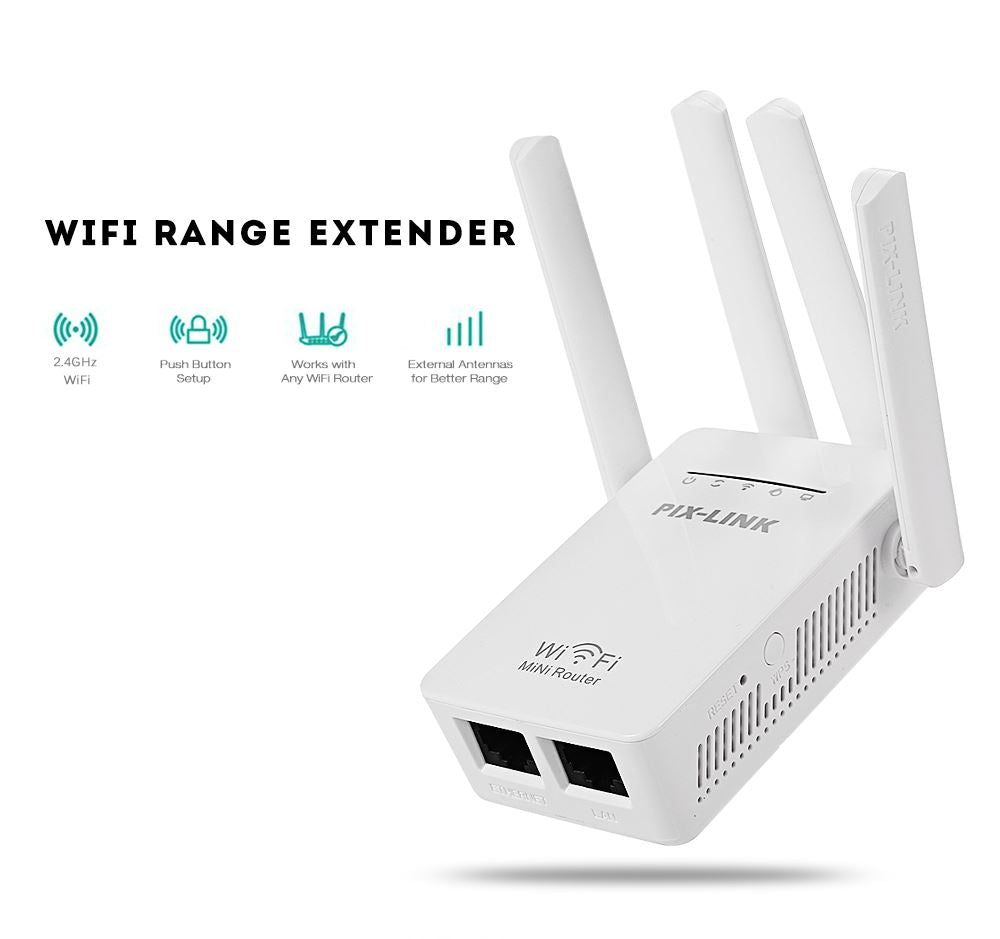 PLXTEND™ 1200Mbps FAST WiFi Range Extender Repeater Wireless Amplifier Signal Booster WiFi Extender PLXTEND™ 