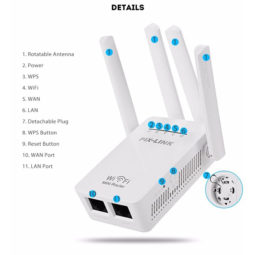 PLXTEND™ 1200Mbps FAST WiFi Range Extender Repeater Wireless Amplifier Signal Booster WiFi Extender PLXTEND™ 