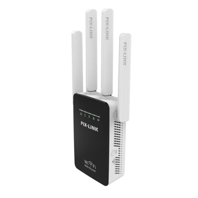 PLXTEND™ 1200Mbps FAST WiFi Range Extender Repeater Wireless Amplifier Signal Booster WiFi Extender PLXTEND™ Black 