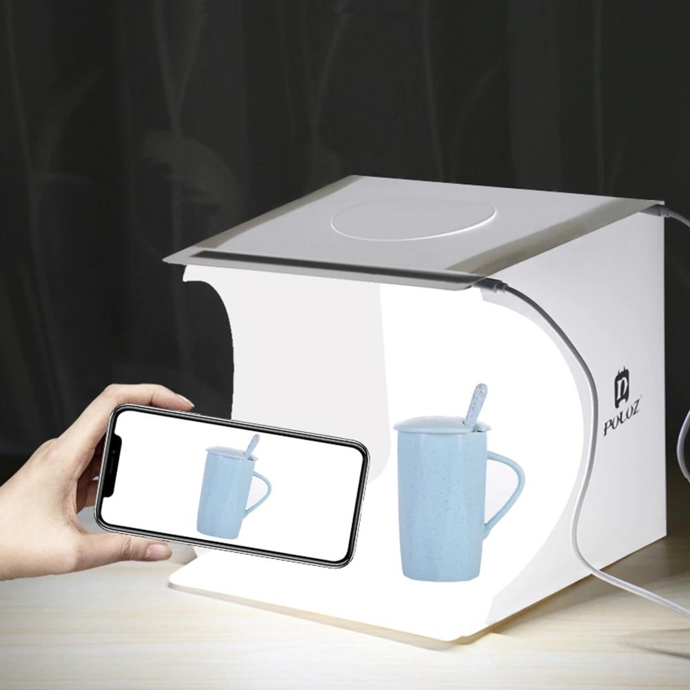 PLZ™ Mini LED Photo Lightbox: 5 Background Folding Photography Studio Box photo lightbox PLZ™ 