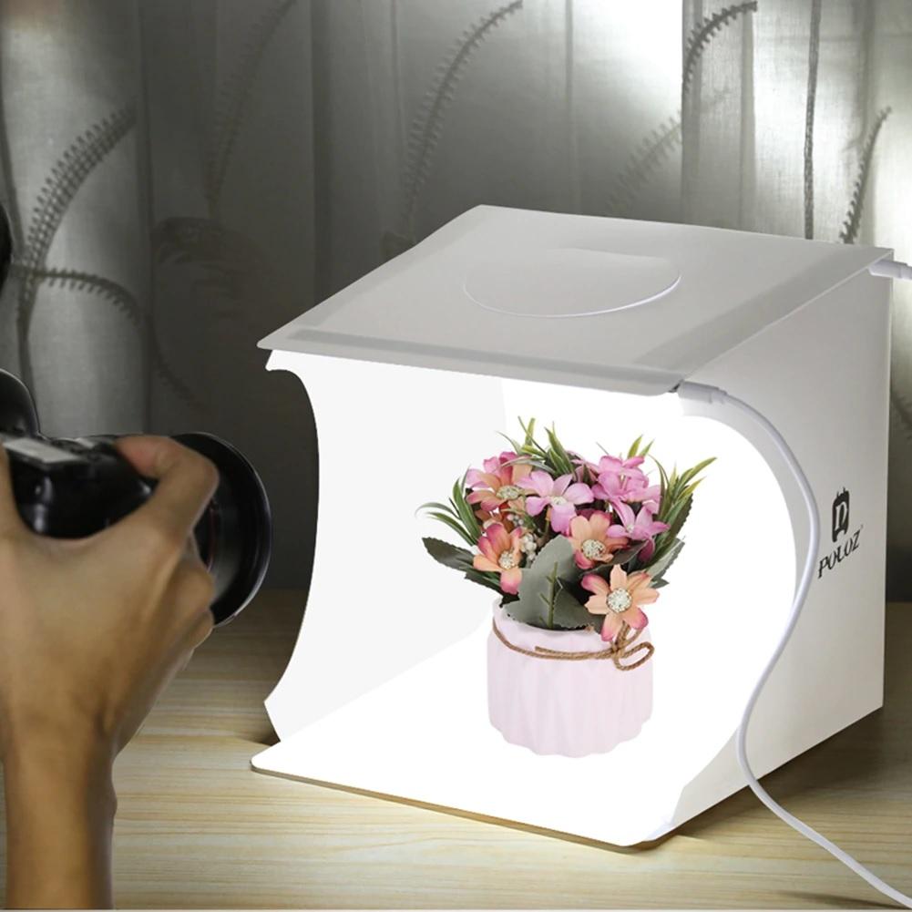 PLZ™ Mini LED Photo Lightbox: 5 Background Folding Photography Studio Box photo lightbox PLZ™ 