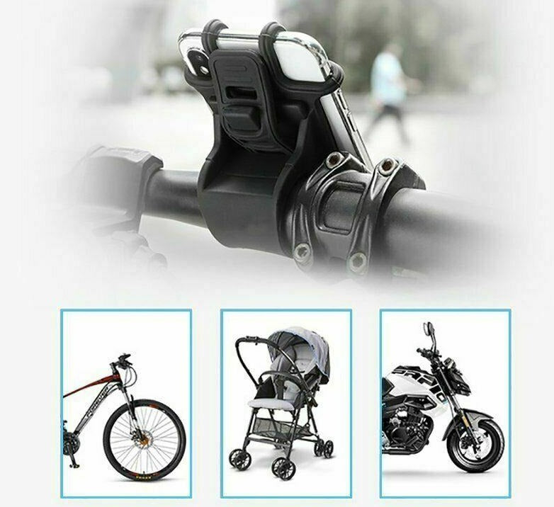 PROWheelX™ 360° Silicone Bike Cell Phone Holder | Motorcyle Cycling Handlebar Mount bike phone holder PROWheelX™ 