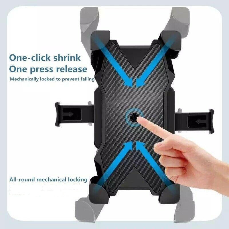 PROWheelX™ Shockproof Silicone Bike Cell Phone Holder | Motorcyle Cycling Handlebar Mount bike phone holder PROWheelX™ 