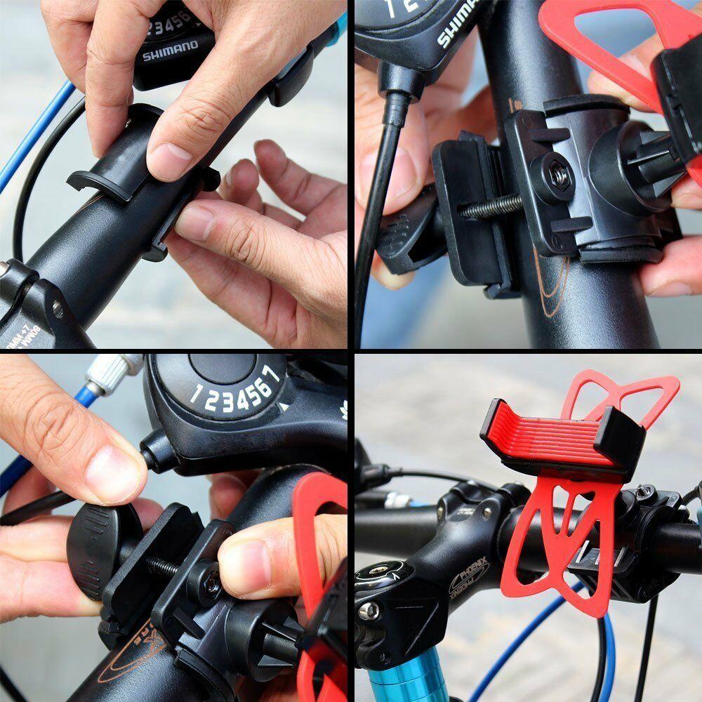 PROWheelX™ Silicone Shockproof Bike Cell Phone Holder | Motorcyle Cycling Handlebar Mount bike phone holder PROWheelX™ 