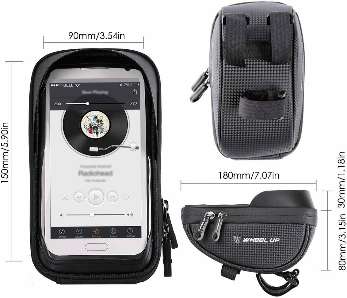 PROWheelX™ Waterproof Bike Cell Phone Case Bag Holder | Motorcyle Cycling Handlebar Mount bike phone holder PROWheelX™ 