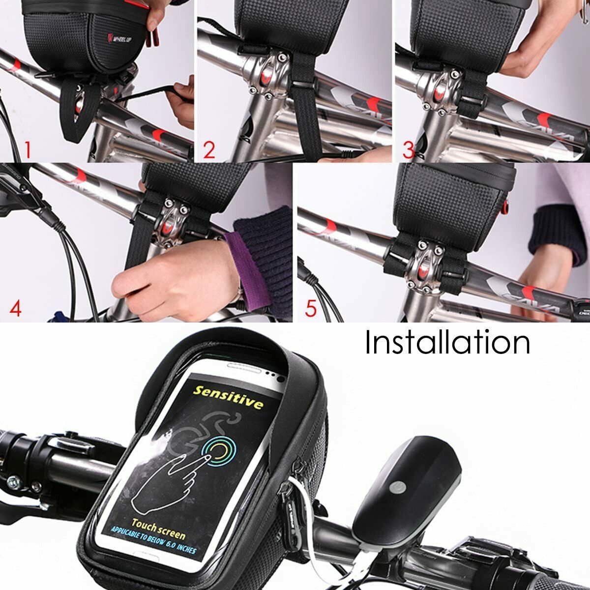 PROWheelX™ Waterproof Bike Cell Phone Case Bag Holder | Motorcyle Cycling Handlebar Mount bike phone holder PROWheelX™ 