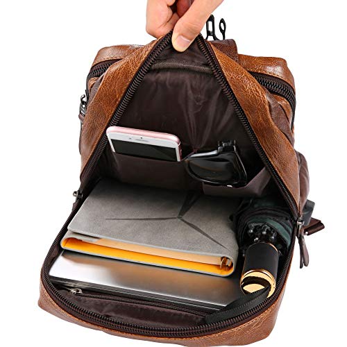 QCXPRO™ Men&#39;s Crossbody Sling Chest Bag - Faux Leather, iPad Tablet, USB Shoulder Bag QCXPRO™ 