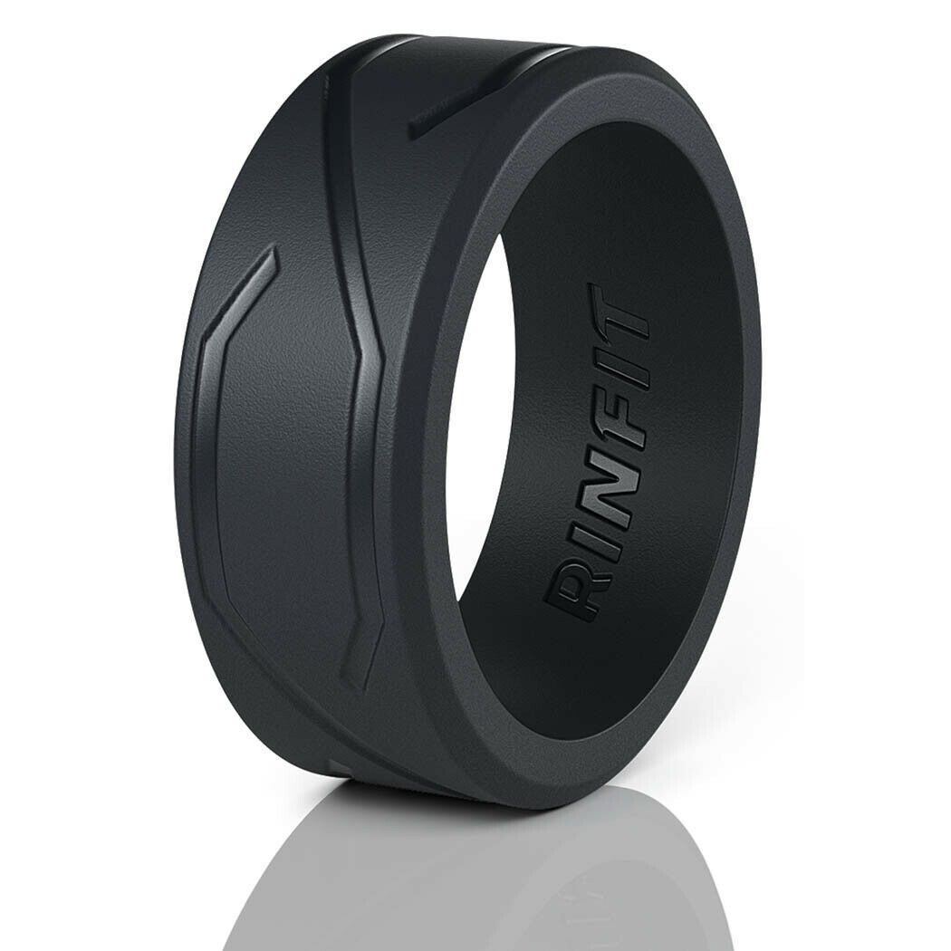 RFit™ Men&#39;s Premium Silicone Wedding Ring/Band (Sizes 7-13) men&#39;s ring RFit™ Fashion 