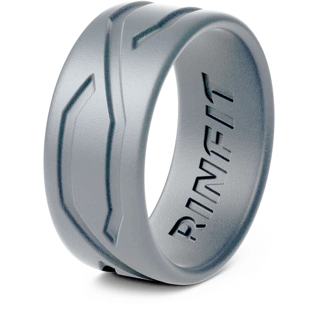 RFit™ Men's Premium Silicone Wedding Ring/Band (Sizes 7-13) men's ring RFit™ Fashion 7 Dark Gray 