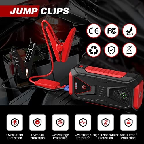 RLXPro™ Car Jump Starter: 12V/2000A, 28000mAh Power Bank, Booster, Charger Car Jump Starter RLXPro™ 
