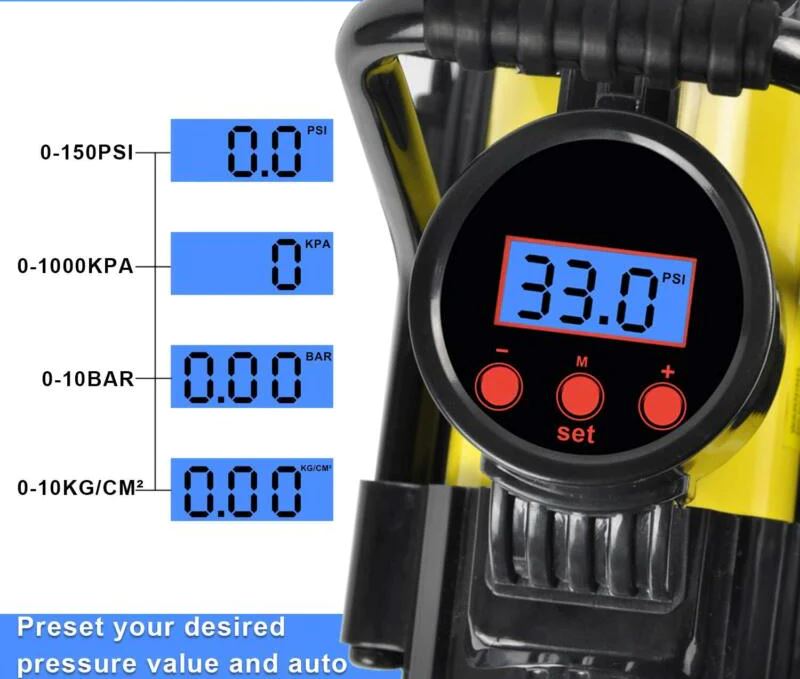 SBRPro™ Powerful Air Compressor: Portable, 150PSI, 120W Digital Tire Inflator tire inflator SBRPro™ 