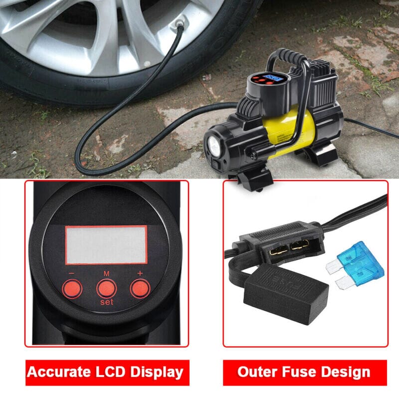 SBRPro™ Powerful Air Compressor: Portable, 150PSI, 120W Digital Tire Inflator tire inflator SBRPro™ 