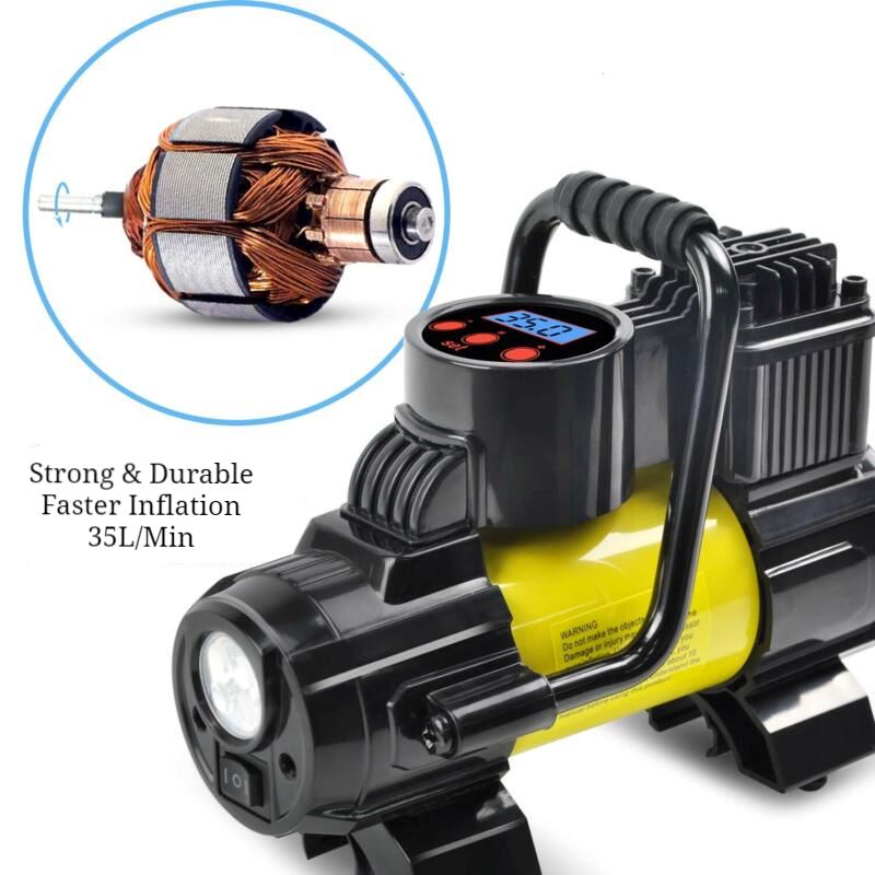 SBRPro™ Powerful Air Compressor: Portable, 150PSI, 120W Digital Tire Inflator tire inflator SBRPro™ 