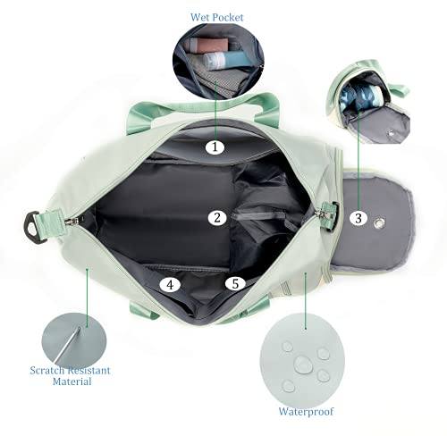 SLOFashion™ Lightweight Duffel Travel Bag w/ Shoe Compartment - Carry On Weekender Duffle Travel Bag SLOFashion™ 