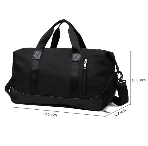 SLOFashion™ Lightweight Duffel Travel Bag w/ Shoe Compartment - Carry On Weekender Duffle Travel Bag SLOFashion™ 