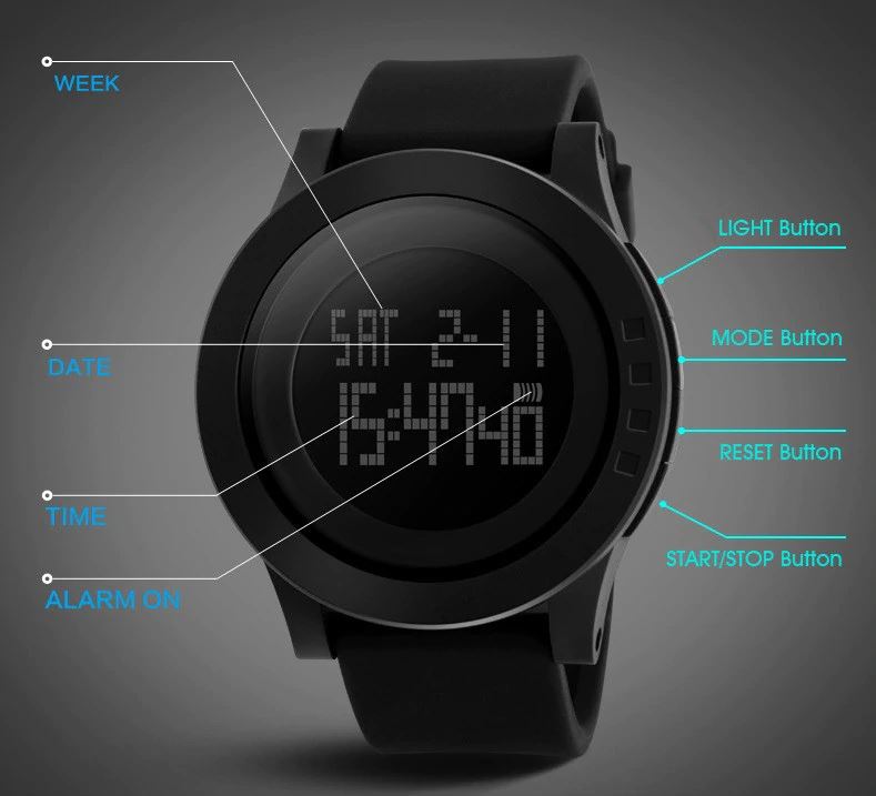 SMAX™ Men&#39;s Military LED Sports Wrist Watch Military Watch SMAX™ Fashion 