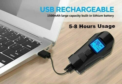 SMAXElite™ LED Rechargeable Bicycle Headlight + Odometer/Speedometer Set: Front/Rear/Horn bike led SMAXElite™ 