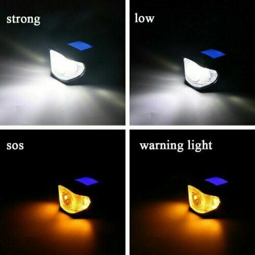 SMAXElite™ LED Rechargeable Bicycle Headlight + Odometer/Speedometer Set: Front/Rear/Horn bike led SMAXElite™ 