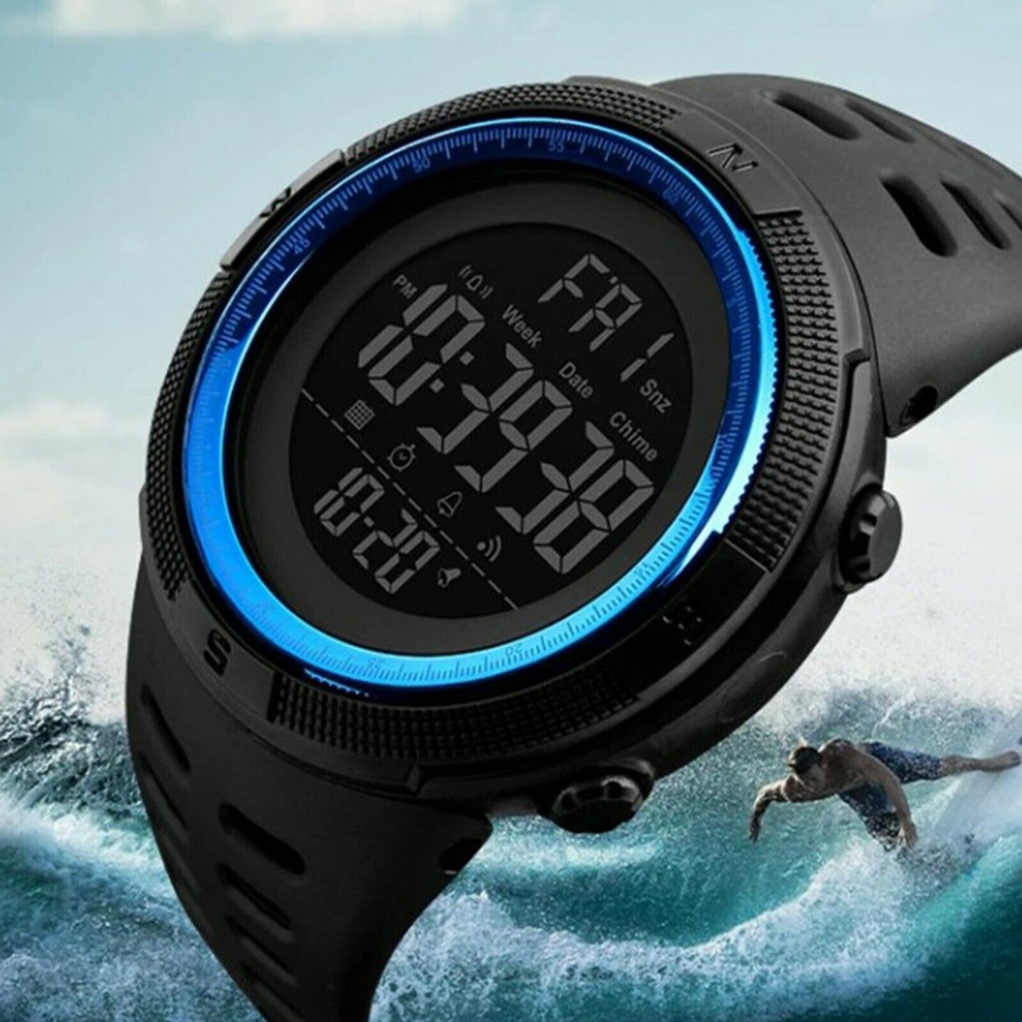 SMAXElite™ Men's Military Sport LED Digital Waterproof Wrist Watch 1D military watch SMAXElite™ Fashion 