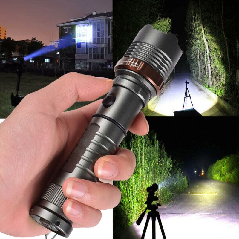 SMAXElite™ Powerful Rechargeable LED Zoom Flashlight: Police-Grade, 5 Modes, Waterproof tactical flashlight SMAXElite™ 