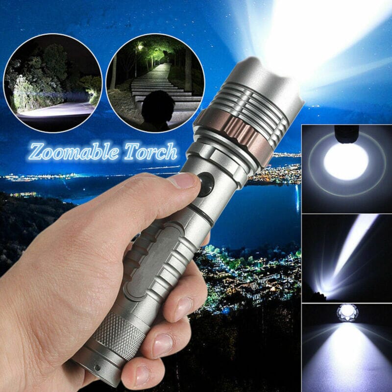 SMAXElite™ Powerful Rechargeable LED Zoom Flashlight: Police-Grade, 5 Modes, Waterproof tactical flashlight SMAXElite™ 