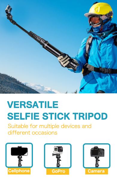 SMAXElite™ Professional 62" Selfie Stick Tripod Phone/GoPro/Camera: Bluetooth Remote, Extendable, Portable, Universal Stand Selfie Stick Tripod SMAXElite™ 