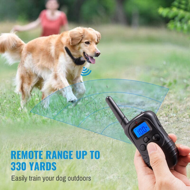 SMAXElite™ Remote Dog Shock Training Collar: 330Yds, Rechargeable, Waterproof LCD dog training collar SMAXElite™ 