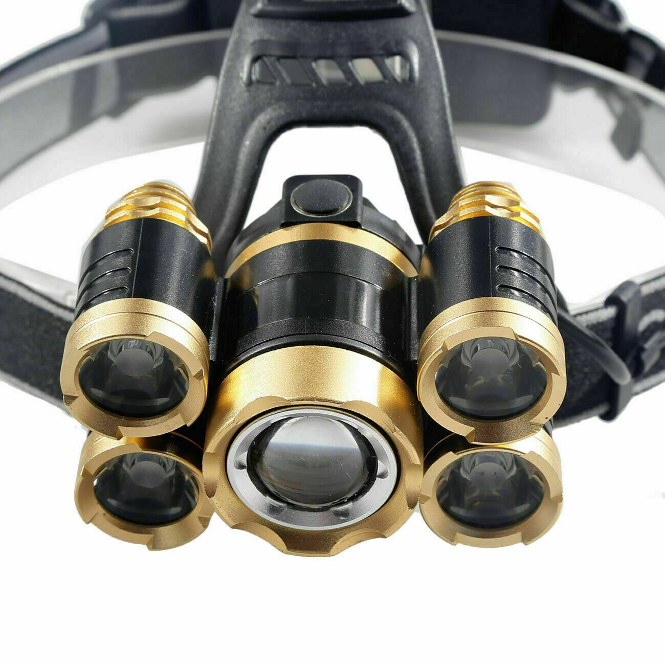 SMAXLuminate™ Ultra-Bright 5 LED Headlamp: Zoom Rechargeable Waterproof Head Light Torch 990000LM led headlamp SMAXLuminate™ 