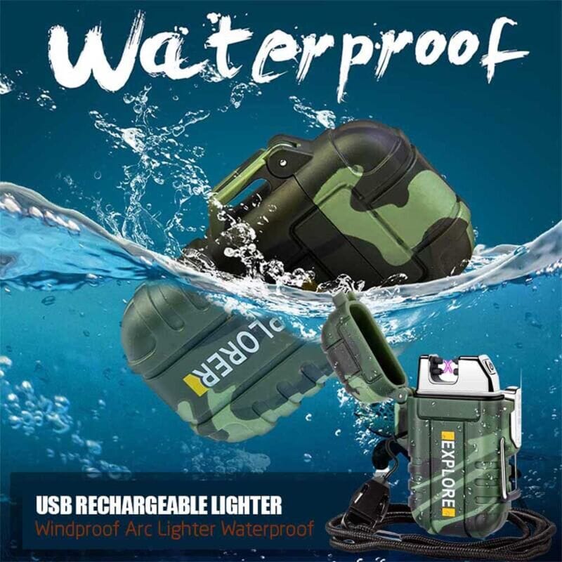 SMAXplorer™ Rechargeable Electric Lighter: Flameless Dual Arc Plasma, Waterproof USB electric lighter SMAXplorer™ 