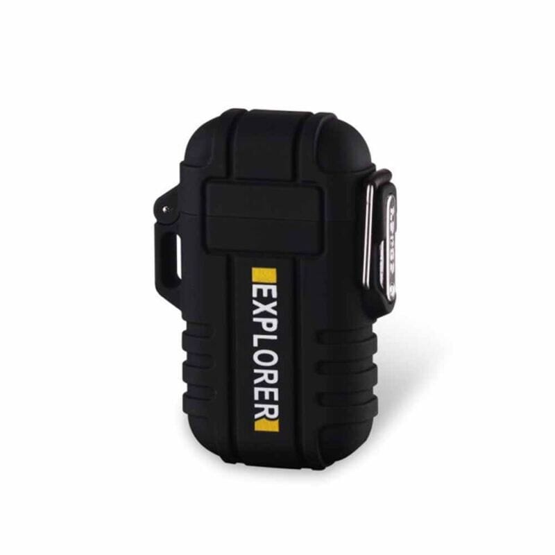 SMAXplorer™ Rechargeable Electric Lighter: Flameless Dual Arc Plasma, Waterproof USB electric lighter SMAXplorer™ Black 