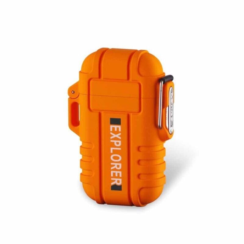 SMAXplorer™ Rechargeable Electric Lighter: Flameless Dual Arc Plasma, Waterproof USB electric lighter SMAXplorer™ Orange 